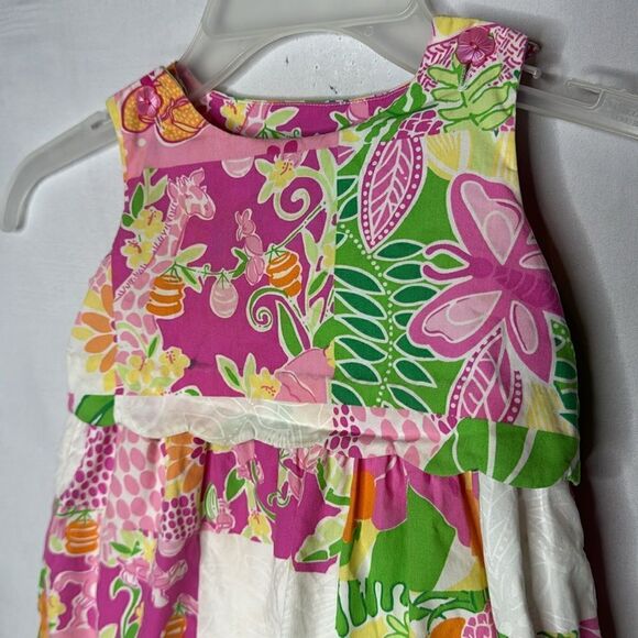 Lilly Pulitzer White Label Multi Color Check Dress. Size 18-24 Months. - Picture 2 of 10